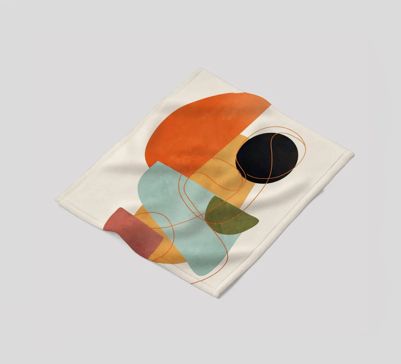 Modern Abstract Art 16 coperta in pile da Nadjaa