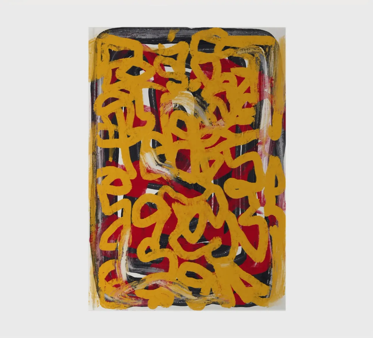 Ligne jaune en pointillés abstraite carnet de notes de Little Dean