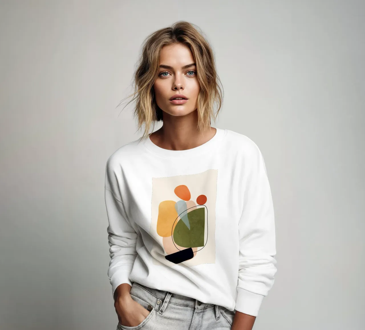 Modern Abstract Art 17 sweatshirt by Nadjaa