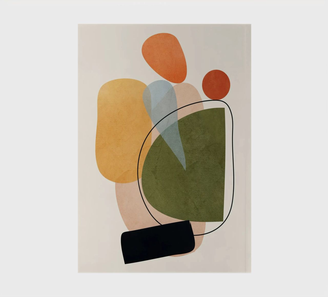 Modern Abstract Art 17 notebook by Nadjaa
