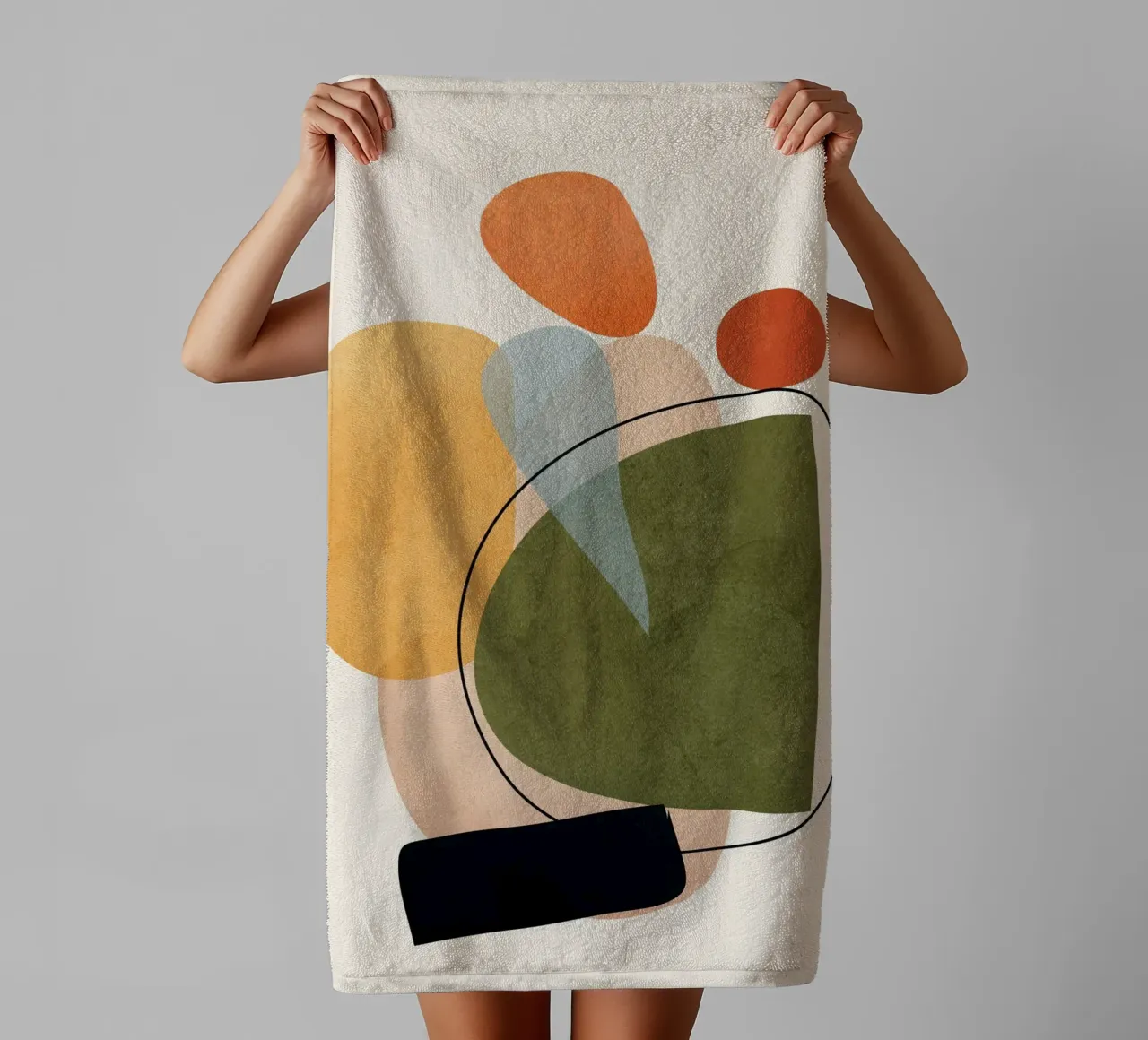 Modern Abstract Art 17 towel by Nadjaa