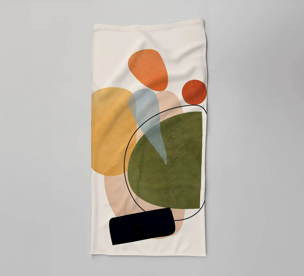 Modern Abstract Art 17 towel by Nadjaa