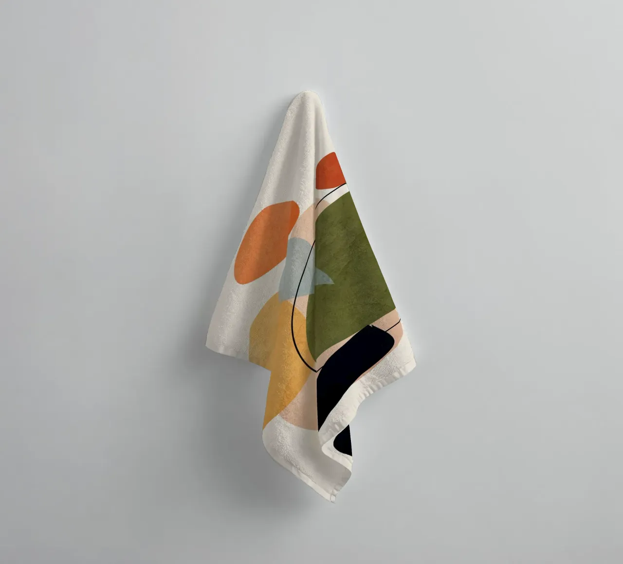 Modern Abstract Art 17 towel by Nadjaa