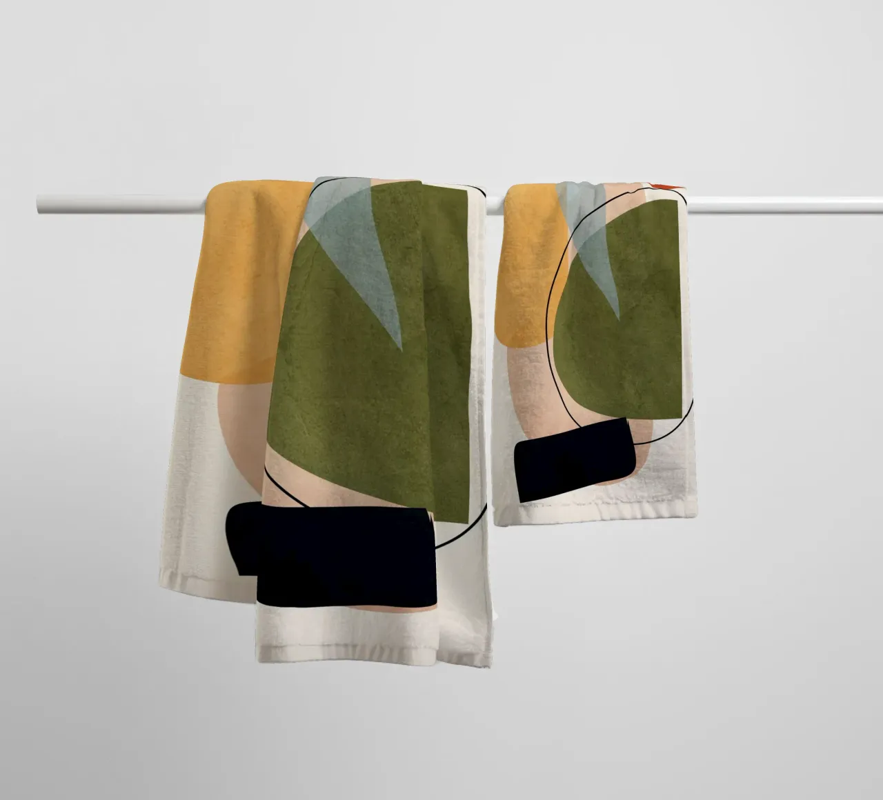 Modern Abstract Art 17 towel by Nadjaa
