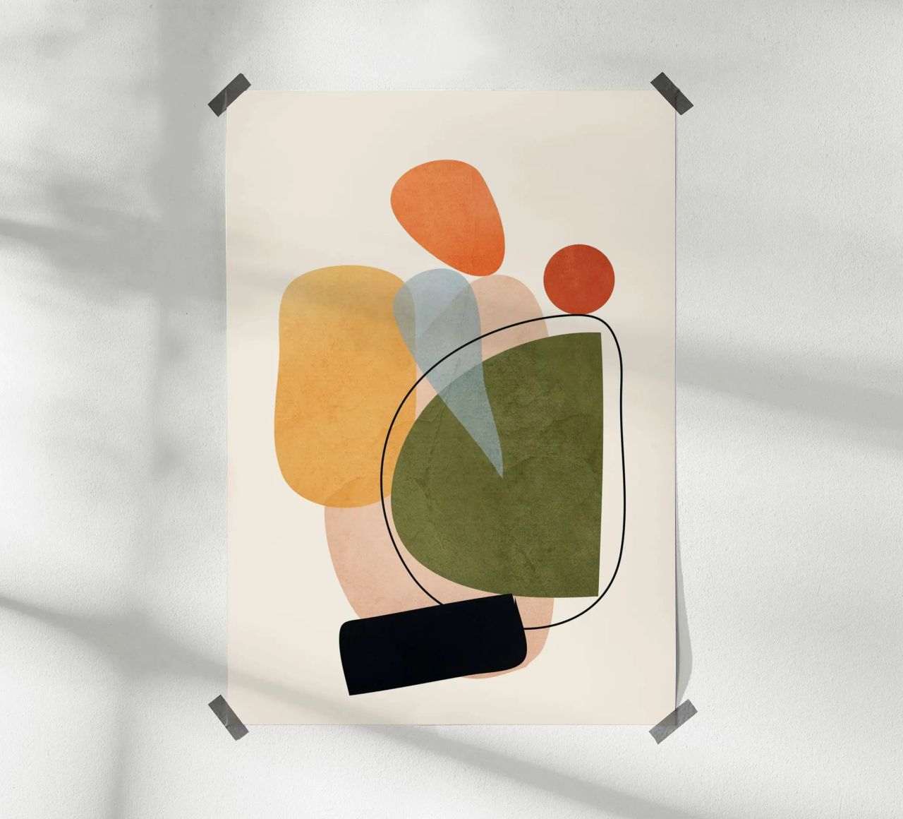 Modern Abstract Art 17 poster by Nadjaa