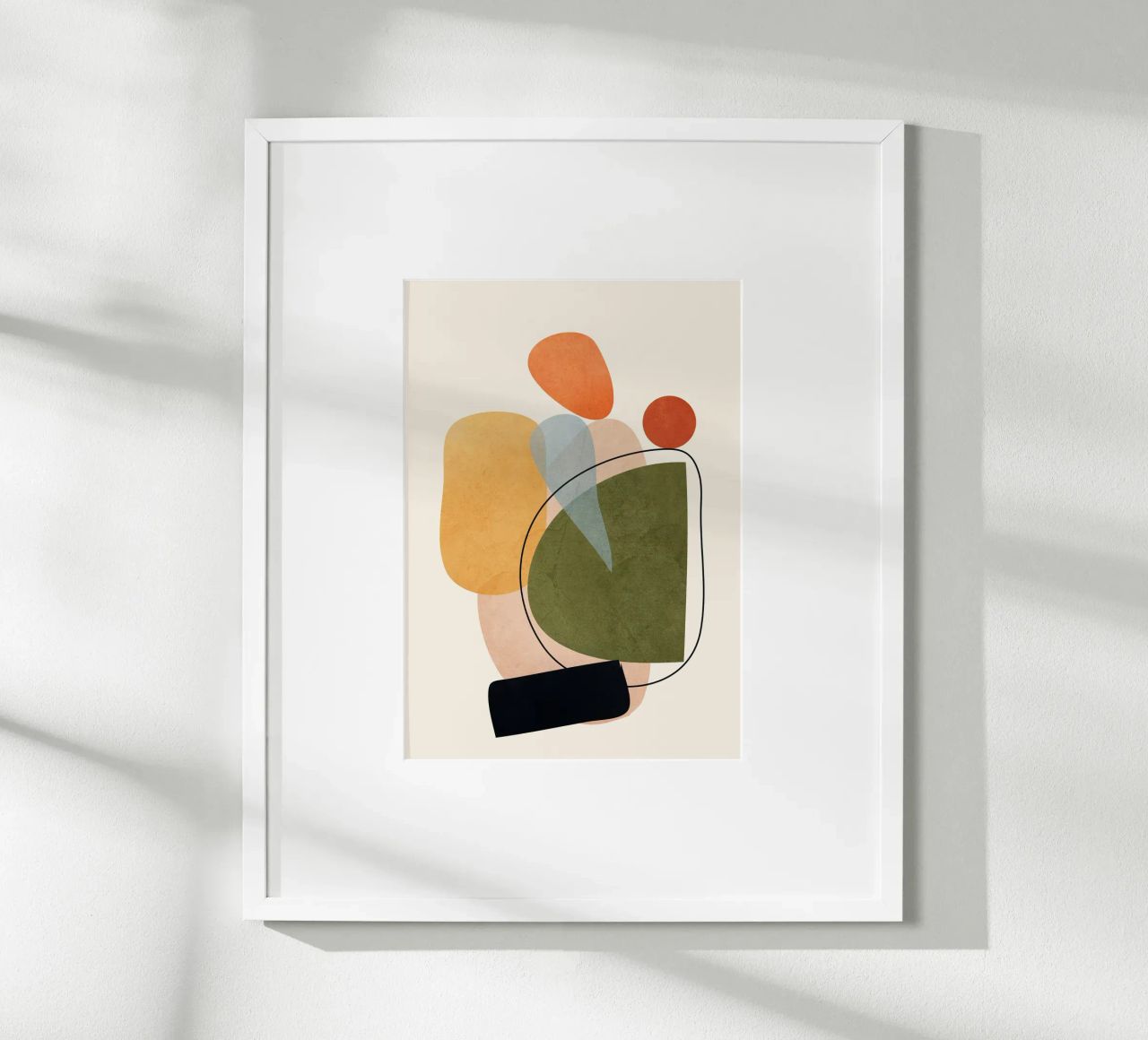 Modern Abstract Art 17 poster by Nadjaa
