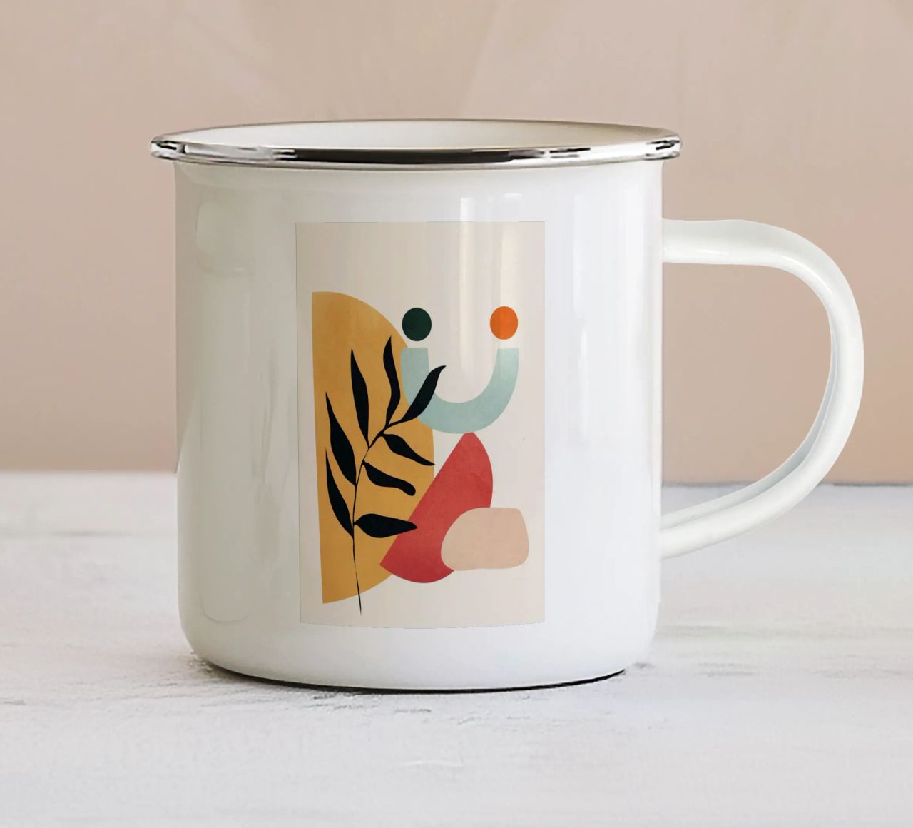 Modern Abstract Art 18 tazza in smalto da Nadjaa