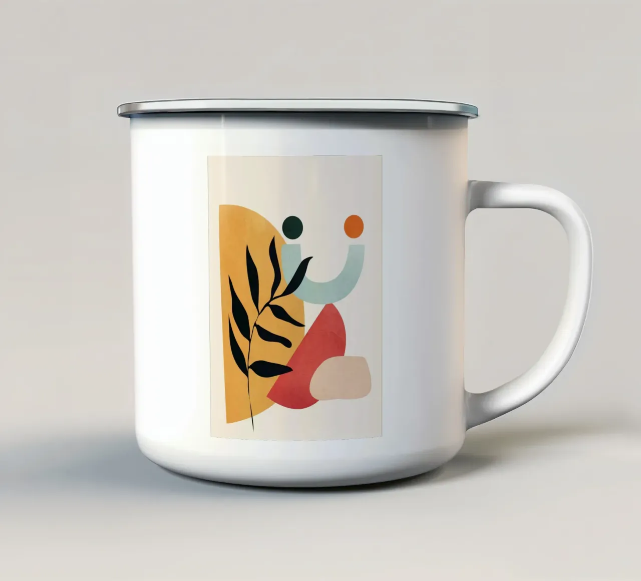 Modern Abstract Art 18 enamel mug by Nadjaa