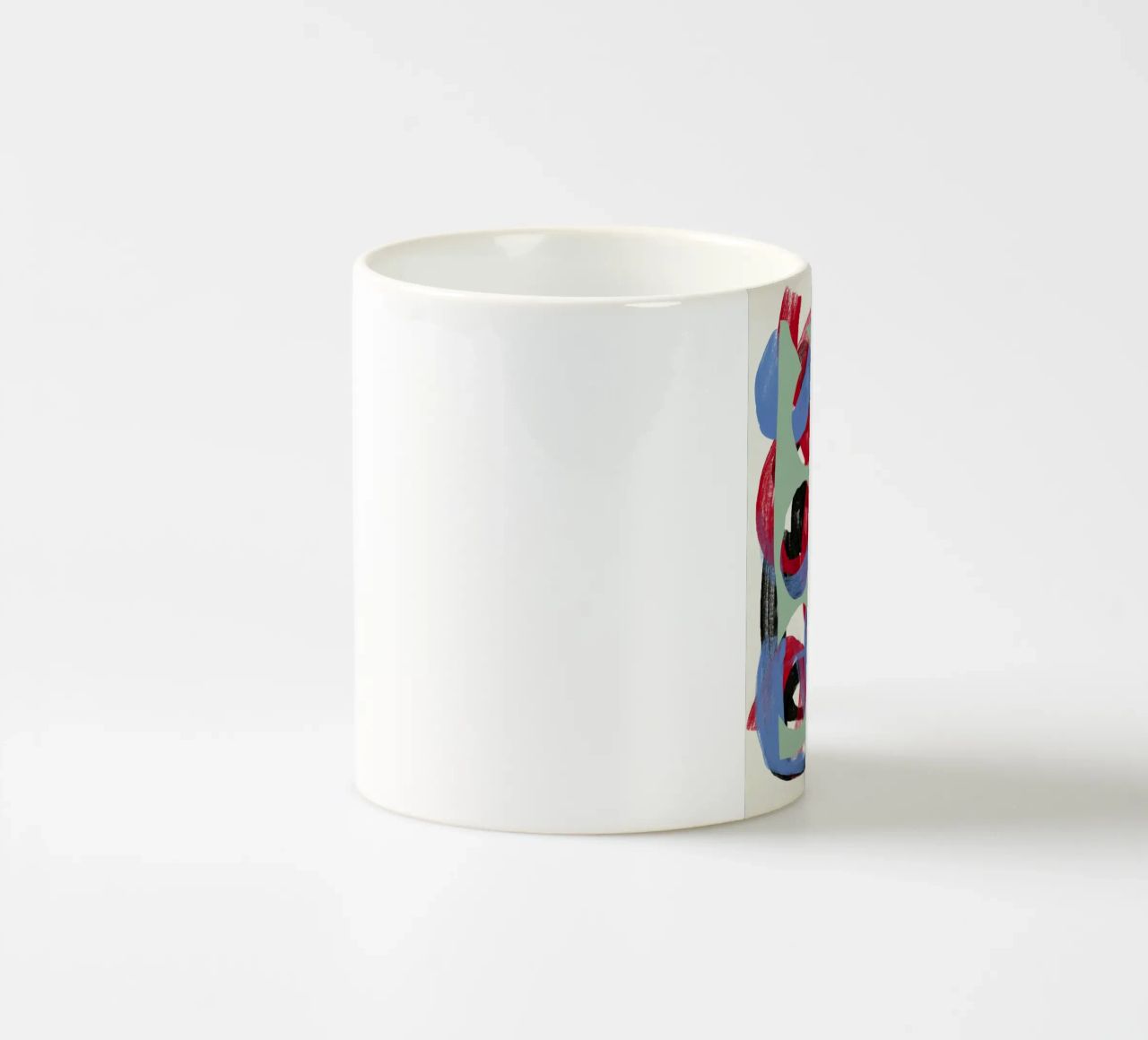Colpi direzionali secchi astratto 03 tazza in ceramica da Little Dean