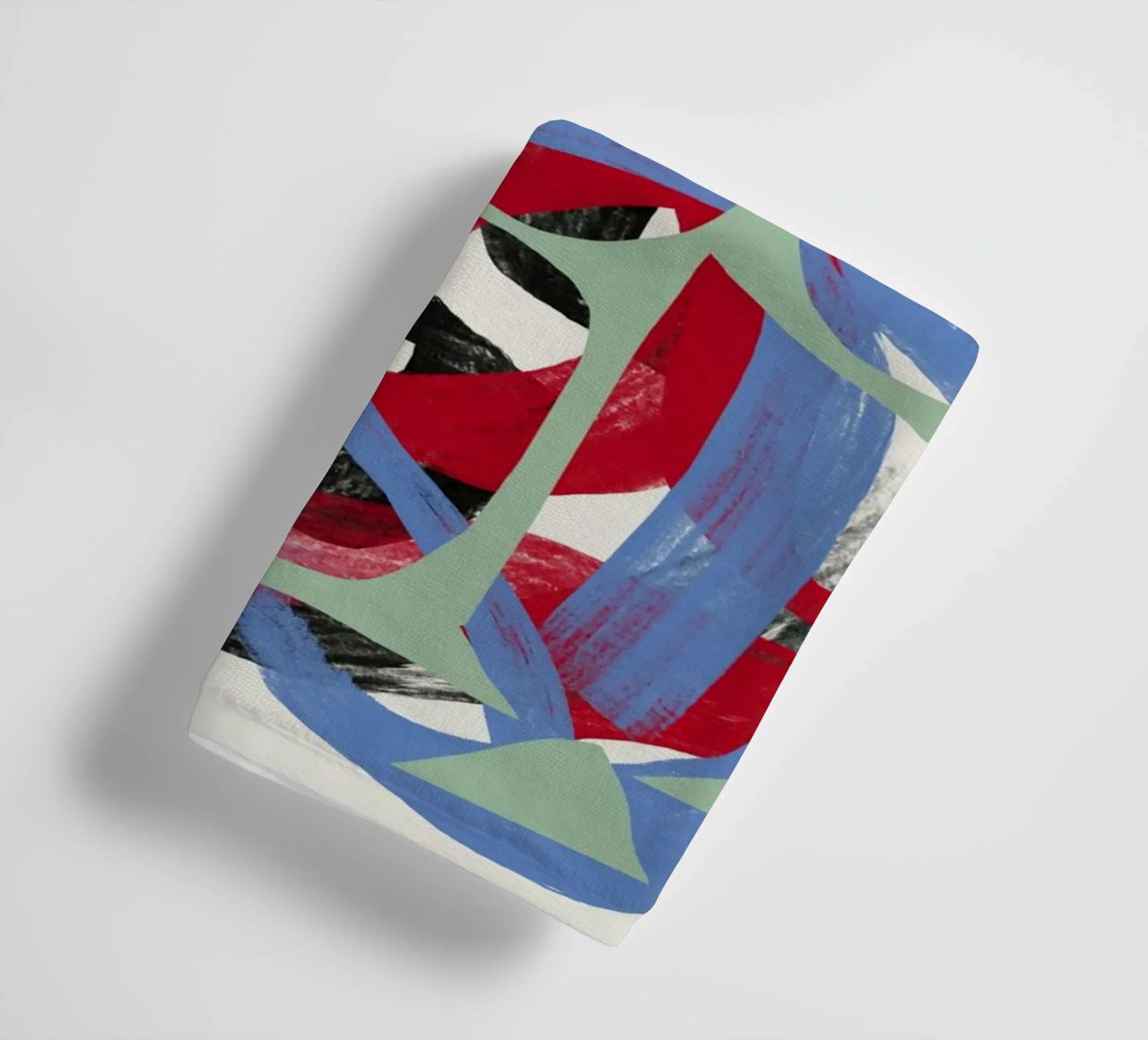 Dry directional strokes abstract 03 towel by Little Dean