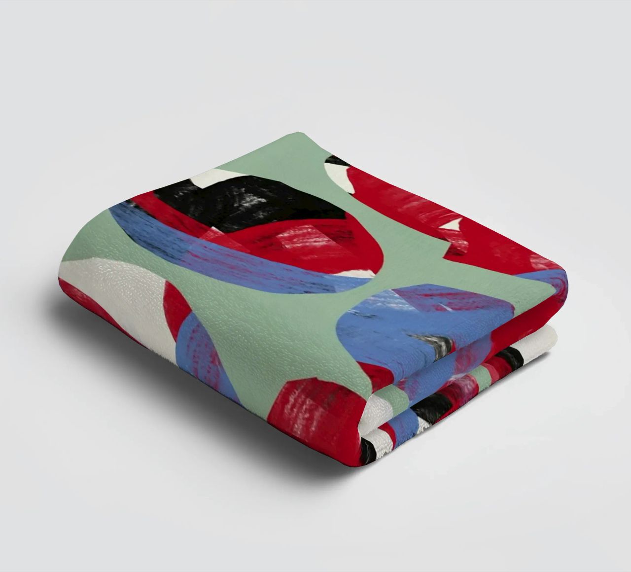 Dry directional strokes abstract 03 towel by Little Dean