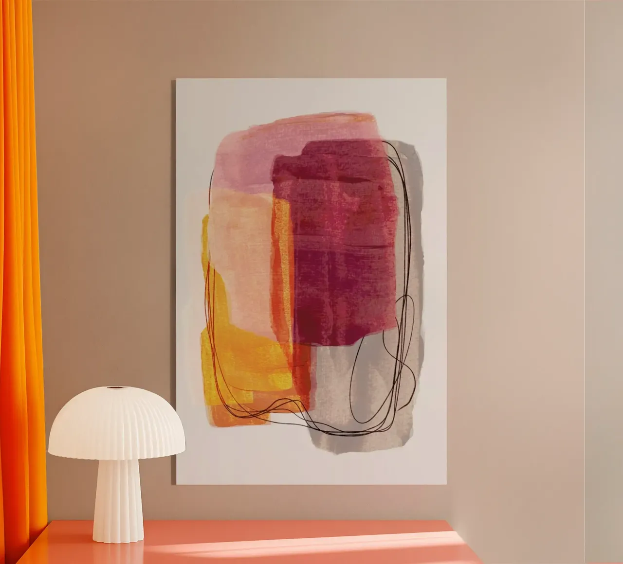 Abstract Brush Strokes 51 plexiglass da Mareike Böhmer