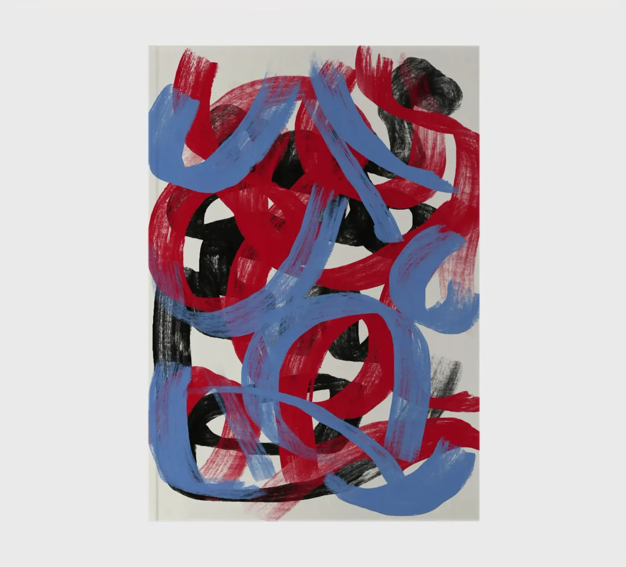 Dry directional strokes abstract 02 notebook by Little Dean