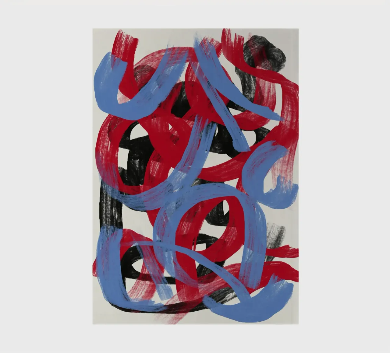 Dry directional strokes abstract 02 notebook by Little Dean