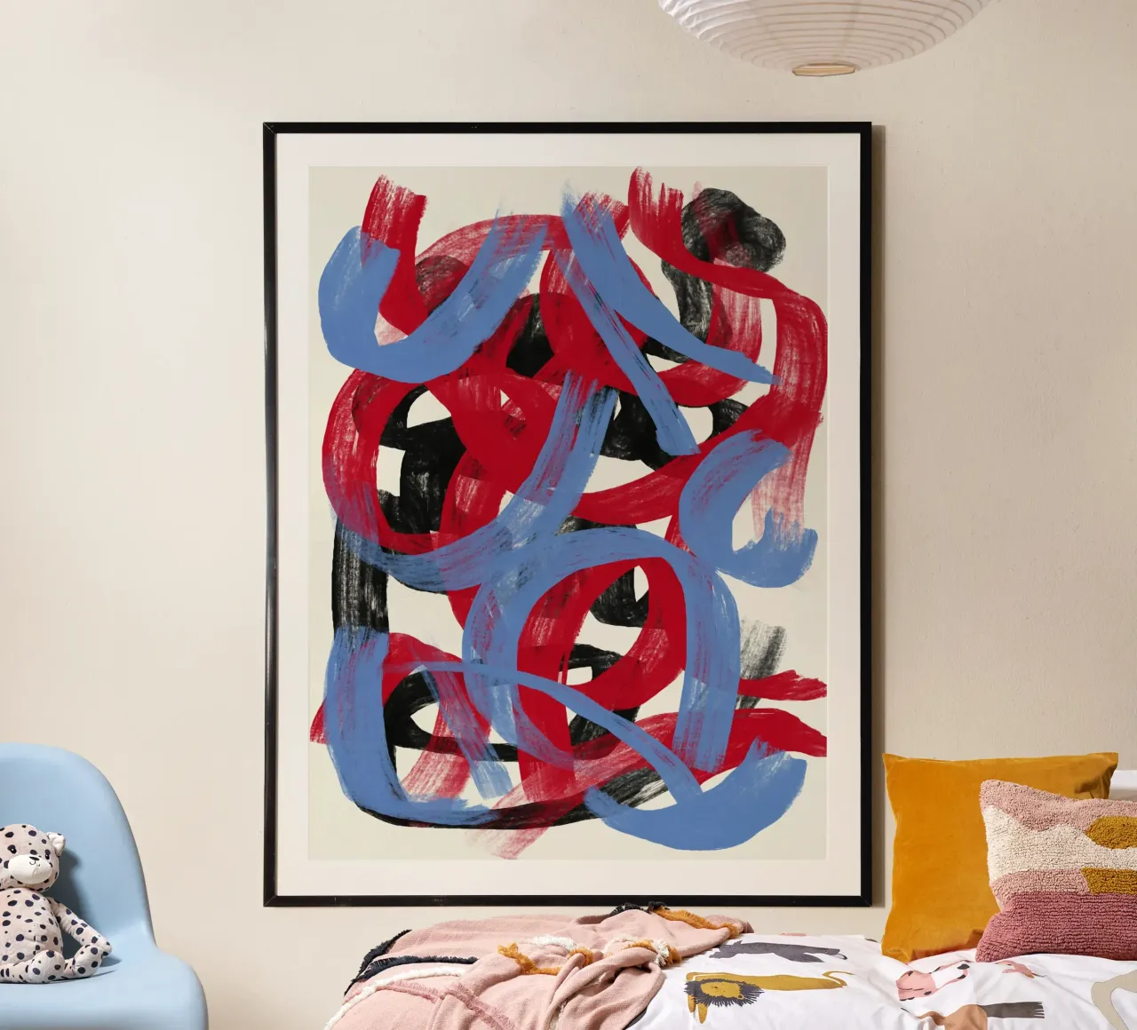 Colpi direzionali secchi astratto 02 poster da Little Dean