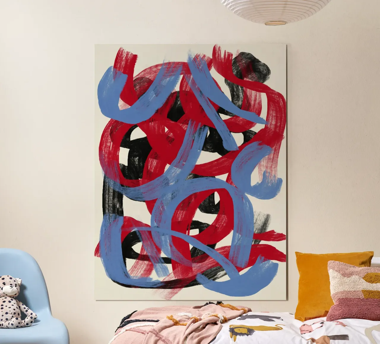 Colpi direzionali secchi astratto 02 poster da Little Dean