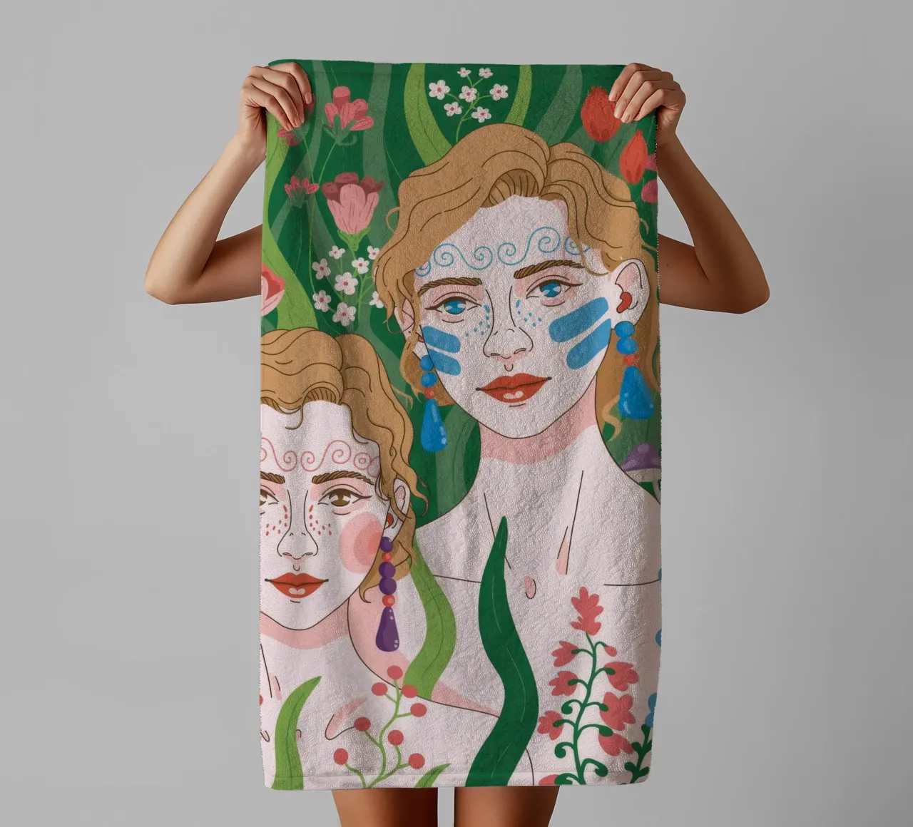 Compagni di giardino asciugamano da bagno da Silent Hue