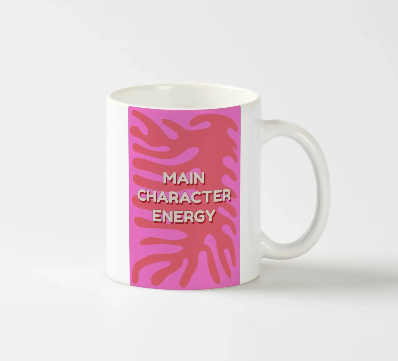 Main Character Energy Keramik Tasse von Studio One
