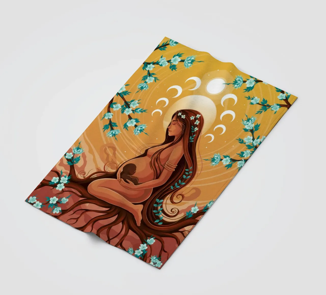 Hemelse Moeder fleecedeken van Silent Hue