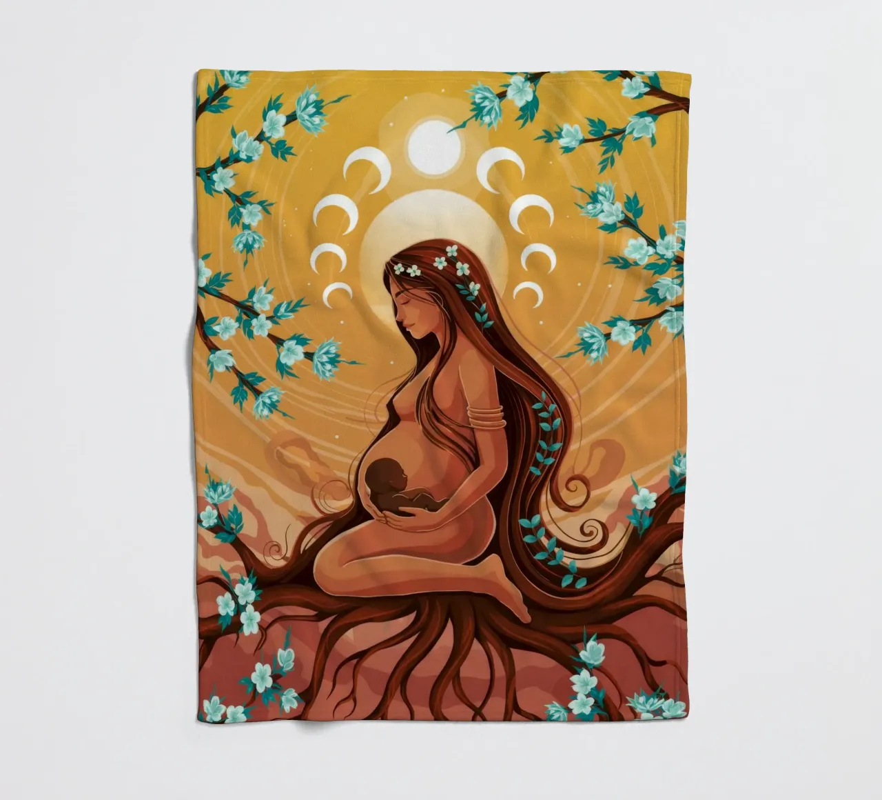 Hemelse Moeder fleecedeken van Silent Hue