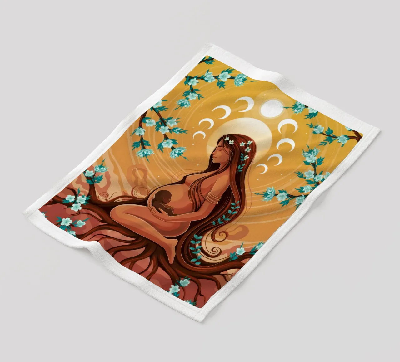 Hemelse Moeder fleecedeken van Silent Hue