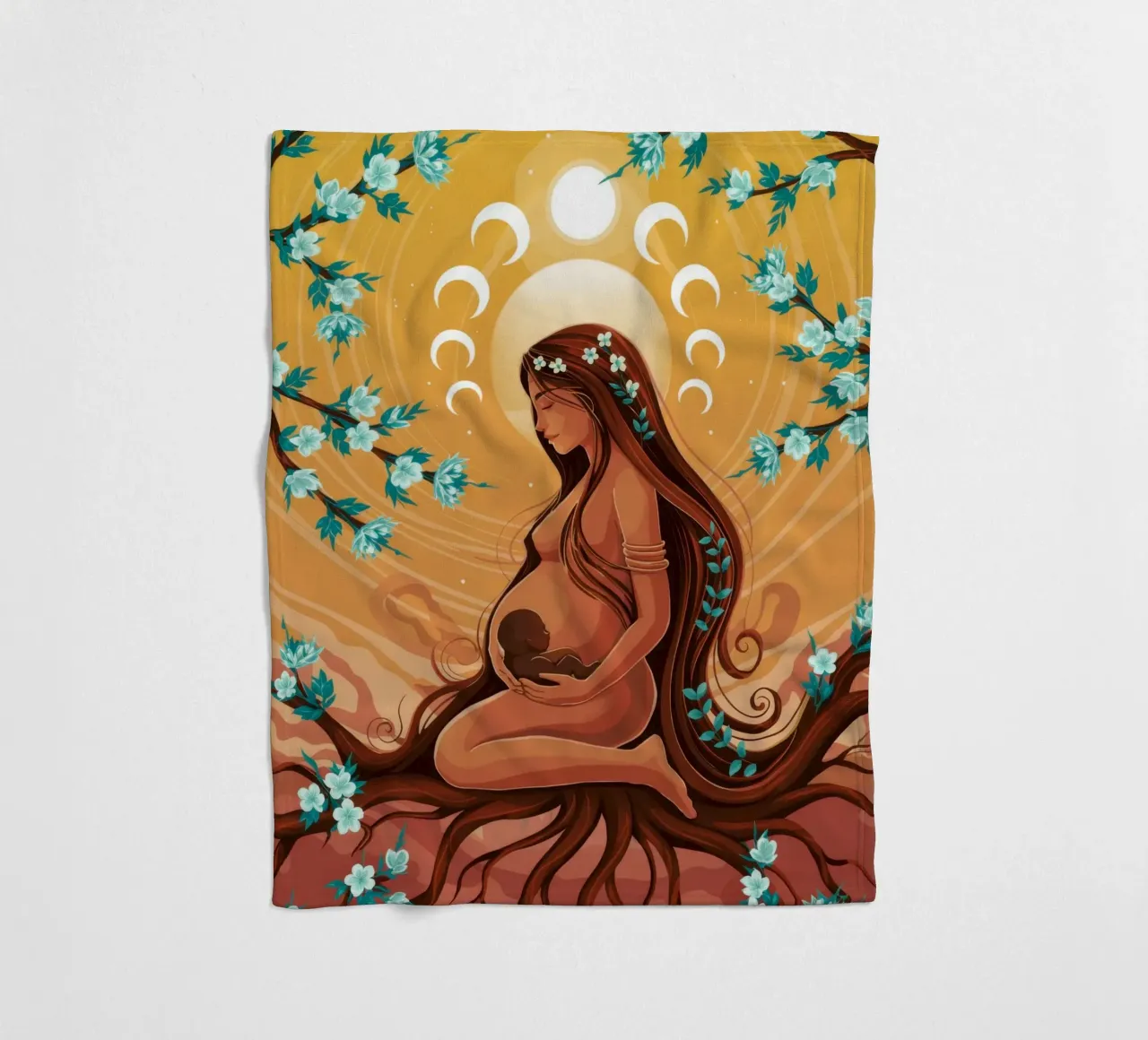 Hemelse Moeder fleecedeken van Silent Hue