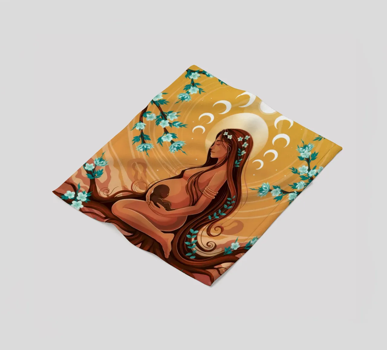 Hemelse Moeder fleecedeken van Silent Hue