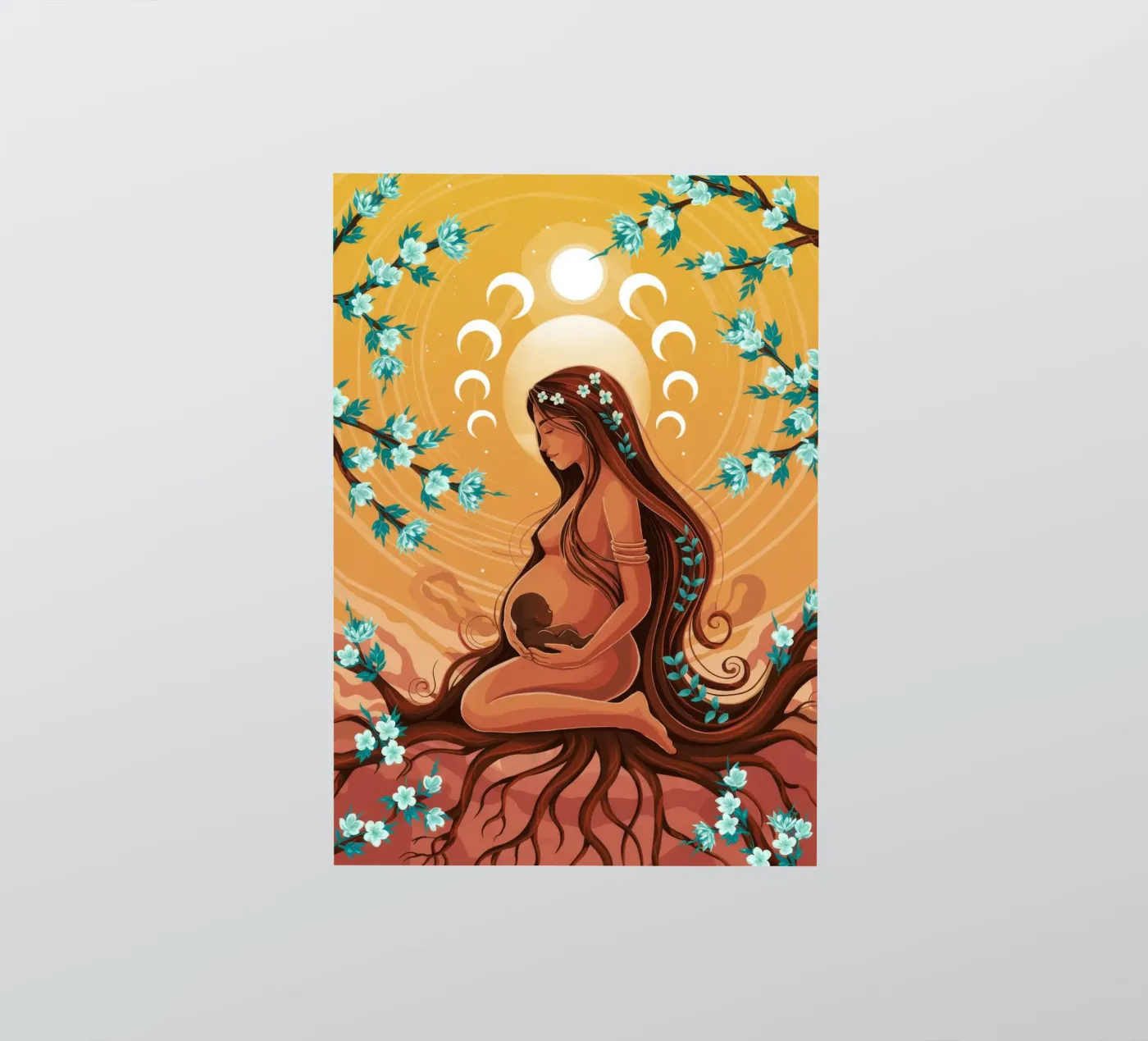 Hemelse Moeder sticker van Silent Hue