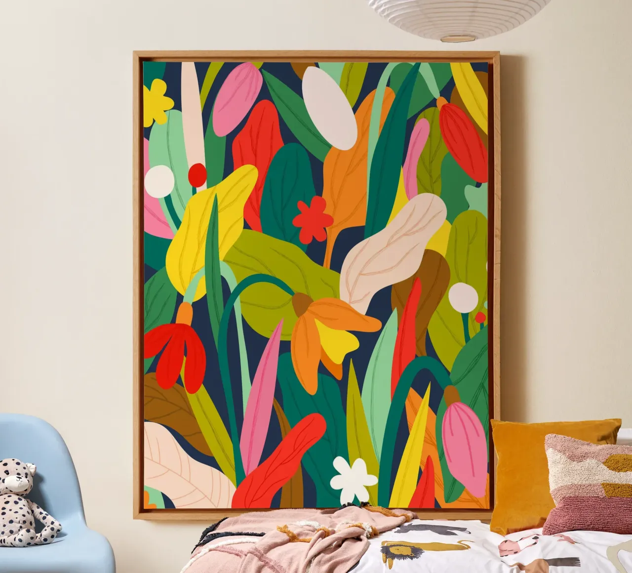 Botanische Symfonie canvas met Baklijst van Kintsugi99