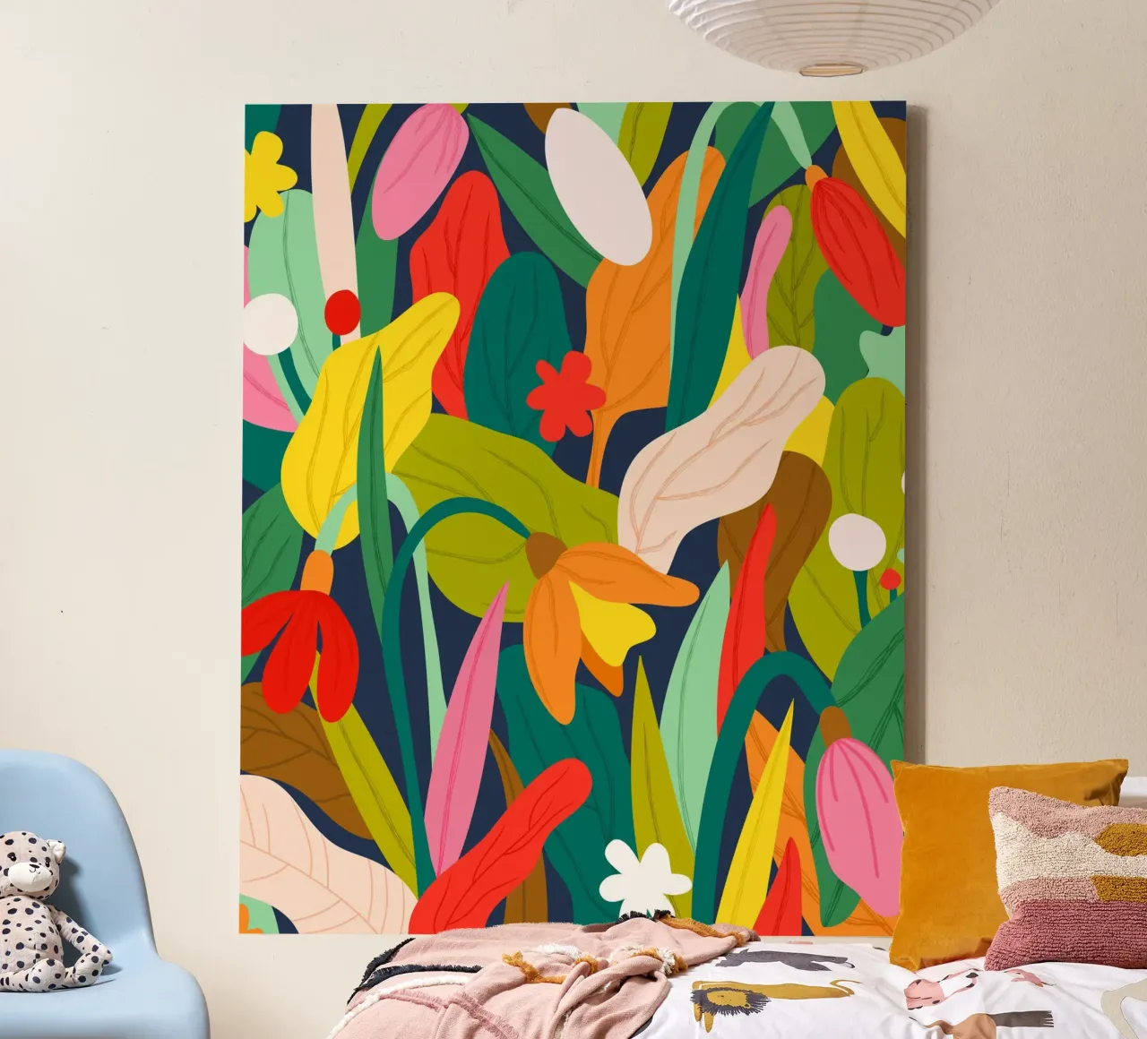 Botanische Symfonie canvas met Baklijst van Kintsugi99