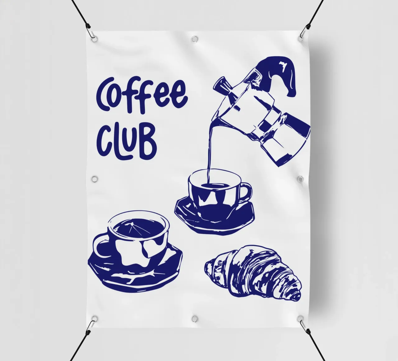 Club del caffè telo in pvc da EDMPROJECT