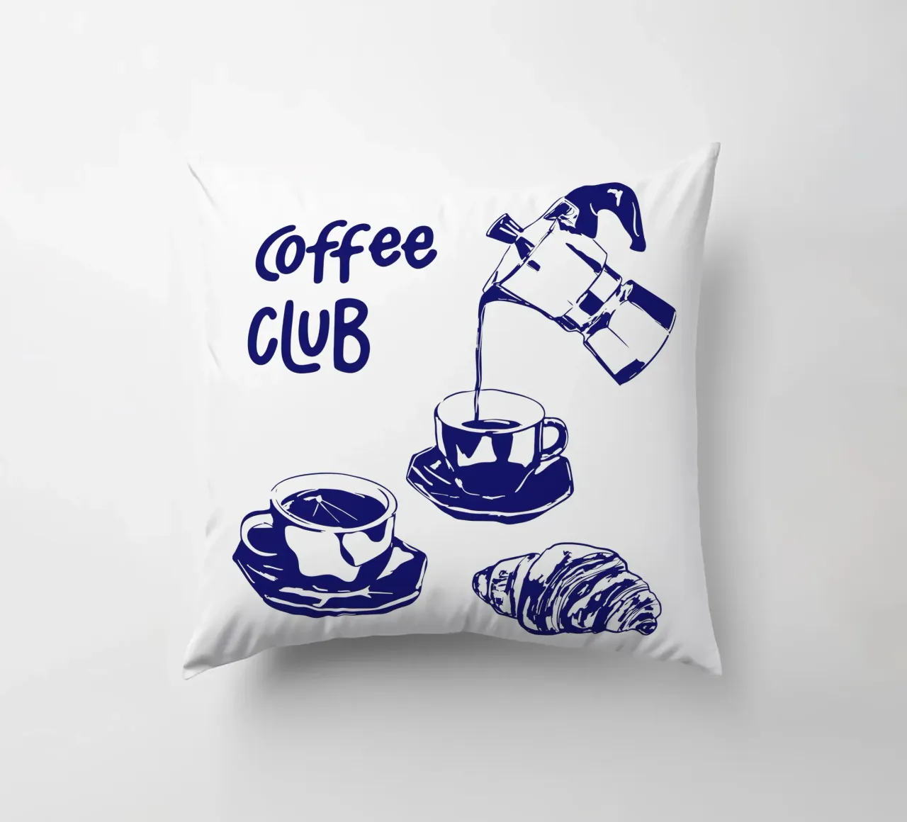 Koffie Club kussen van EDMPROJECT