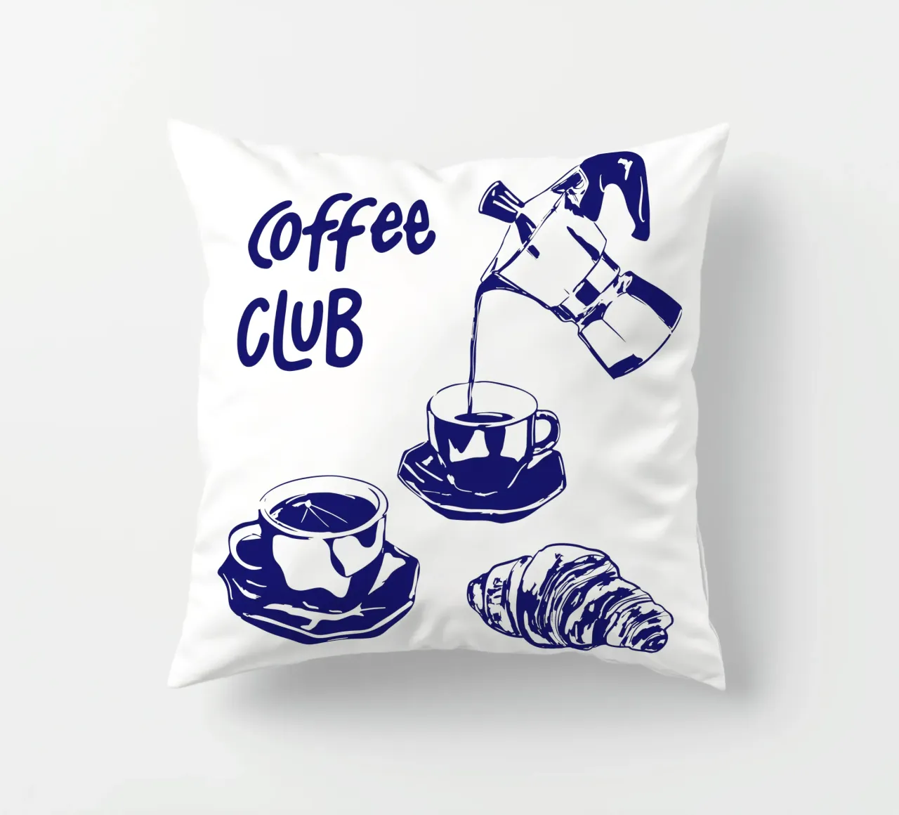 Koffie Club kussen van EDMPROJECT