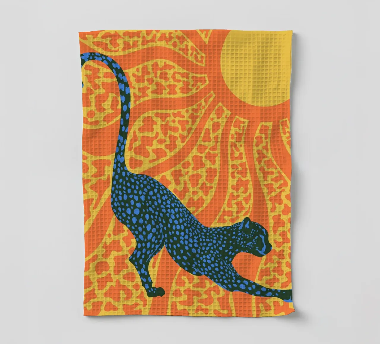 Sunny Stripes tea towel by Kintsugi99