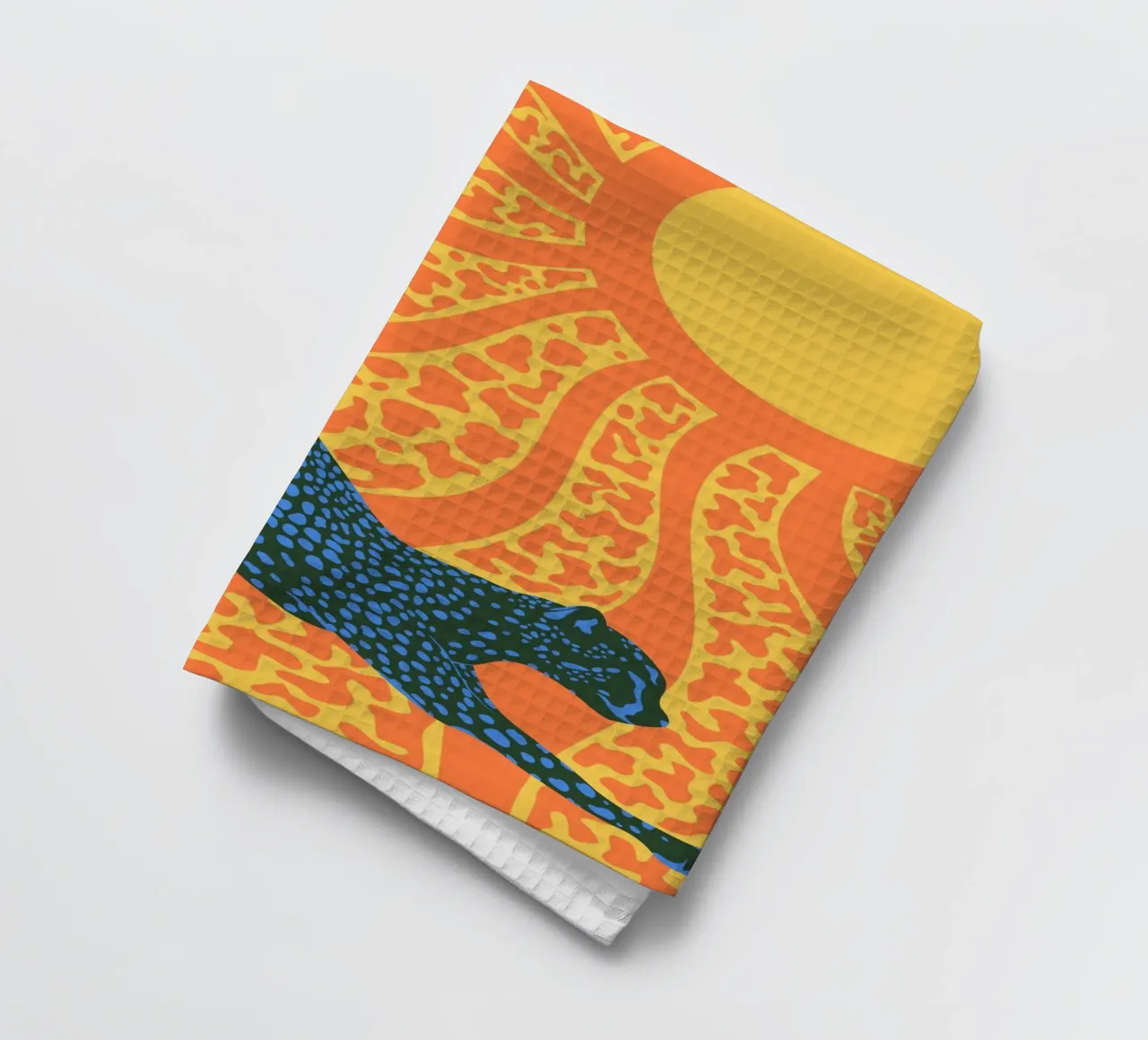 Sunny Stripes tea towel by Kintsugi99
