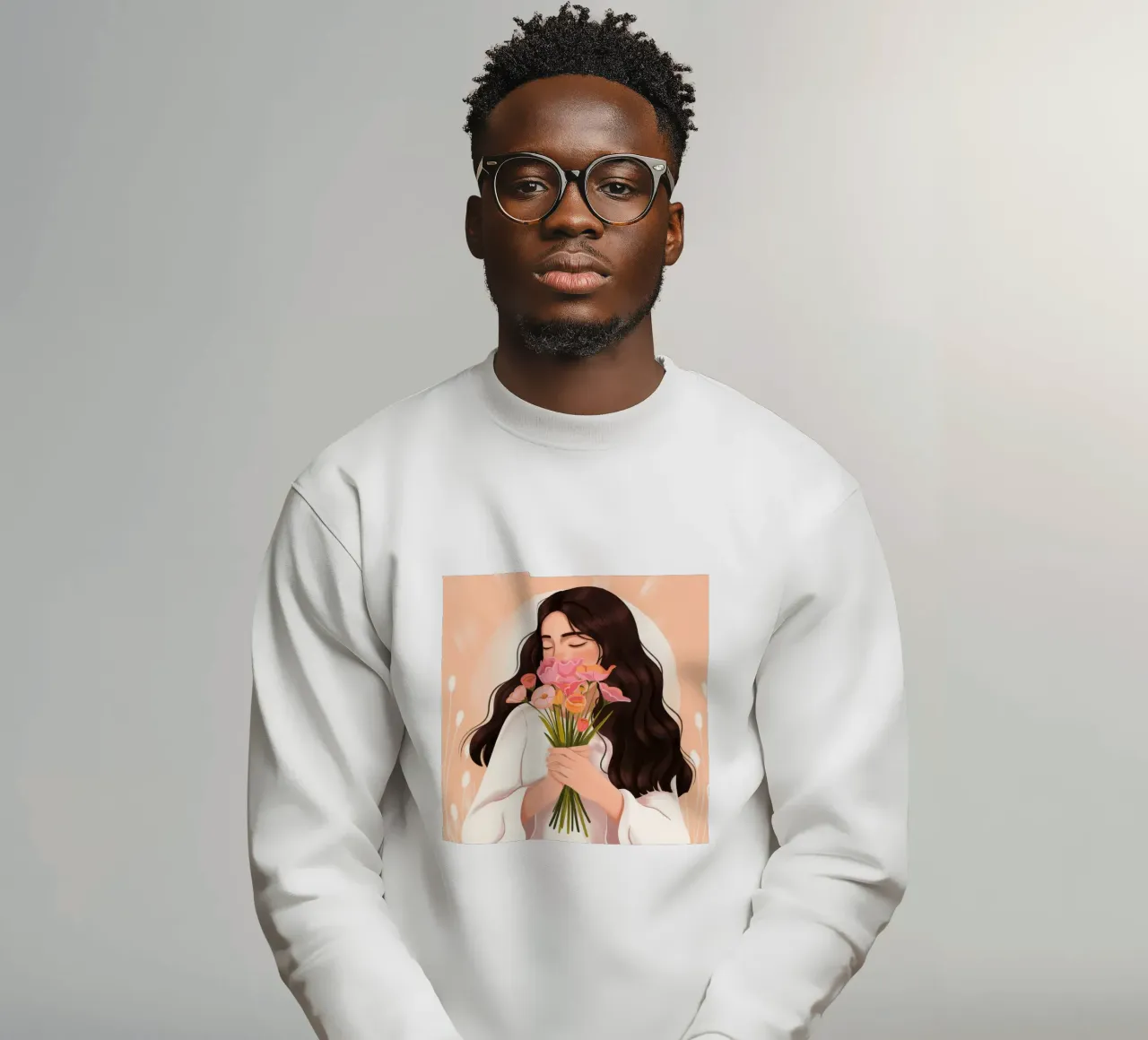 Abbraccio di fiori teneri felpa da Silent Hue