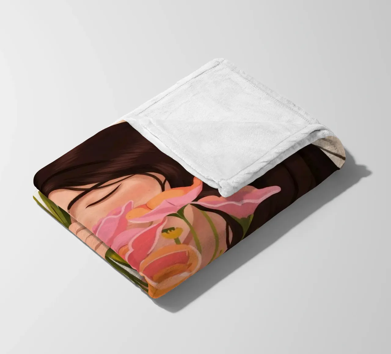 Abbraccio di fiori teneri coperta in pile da Silent Hue