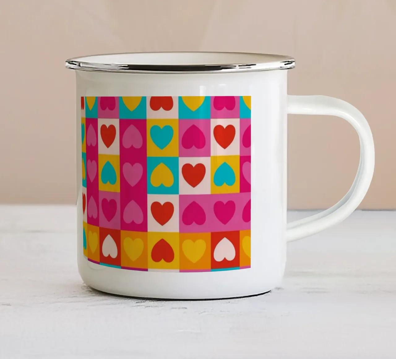 L'amore nei modelli tazza in smalto da Kintsugi99