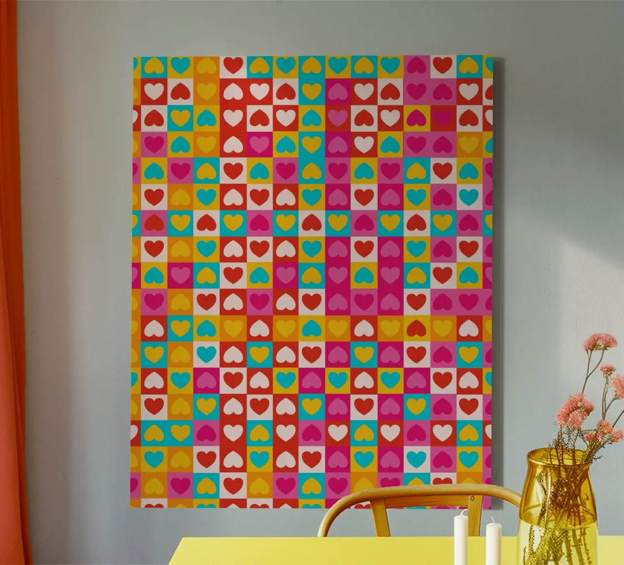 Love in Patterns canvas by Kintsugi99