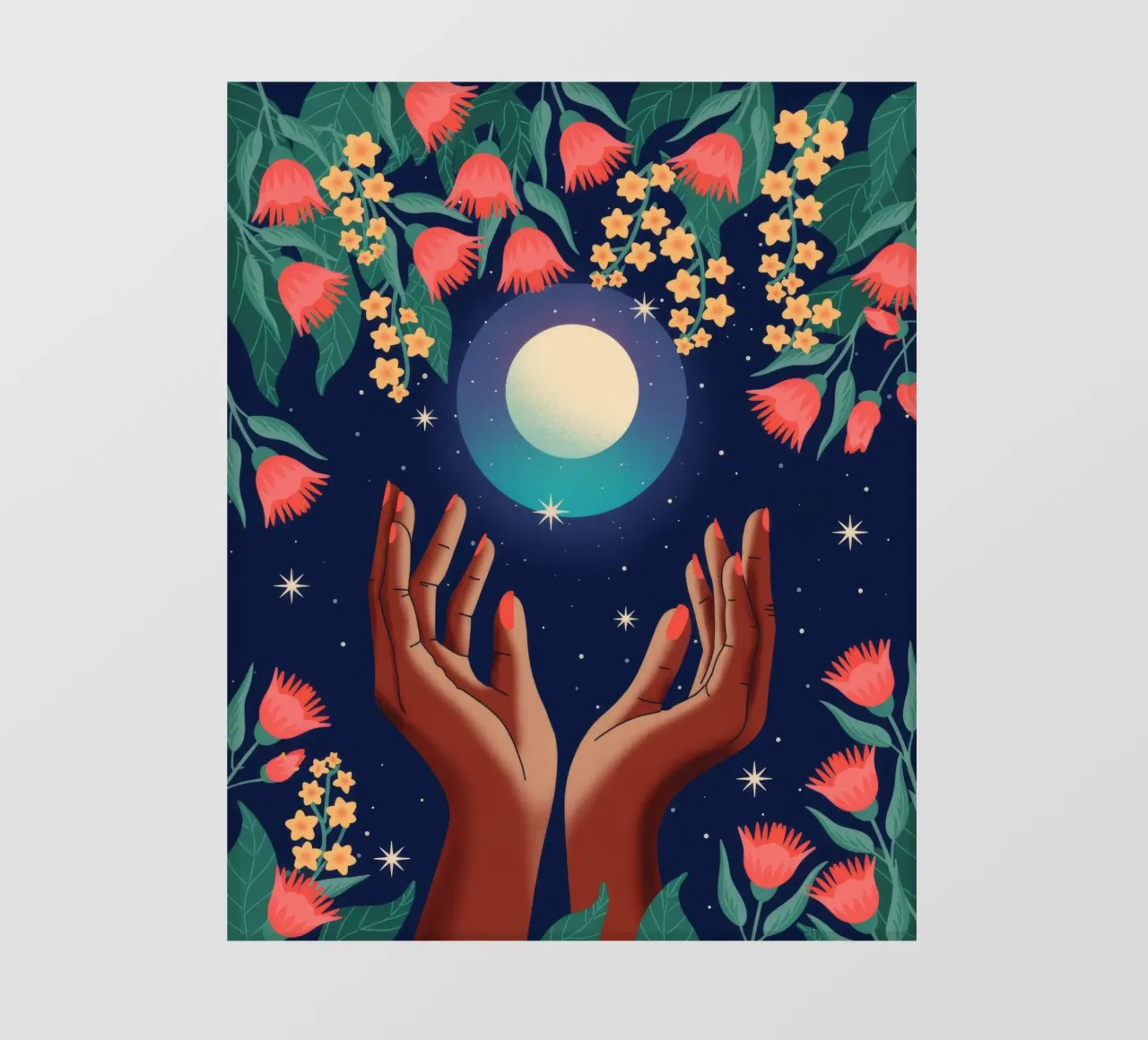 Mani mistiche al chiaro di luna telo in pvc da Silent Hue