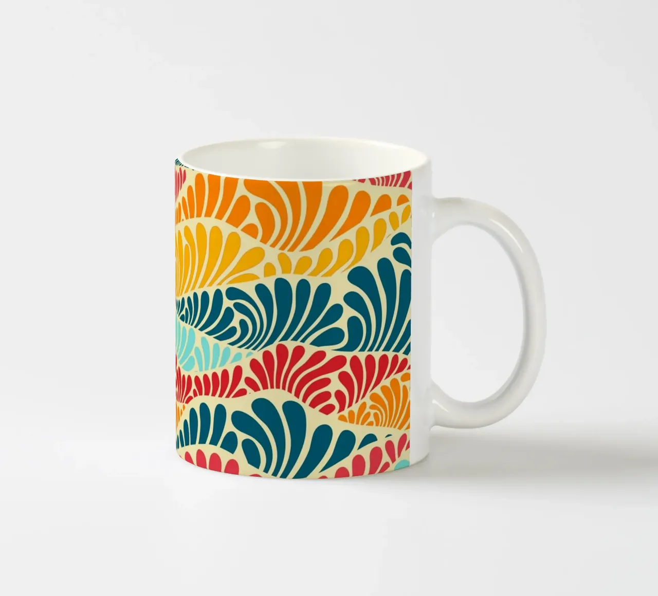 Mosaico di foglie tazza in ceramica da Kintsugi99