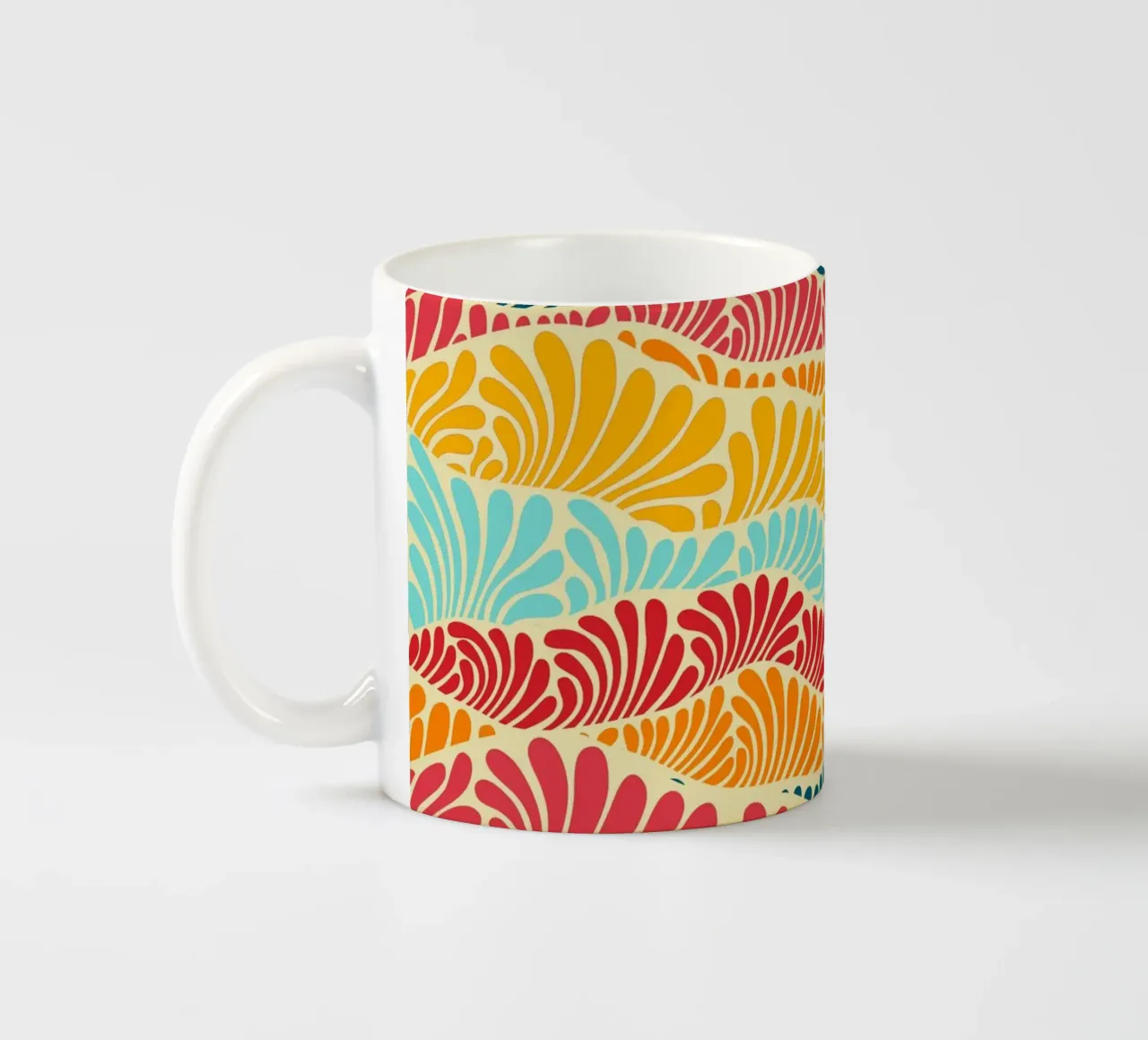 Mosaico di foglie tazza in ceramica da Kintsugi99