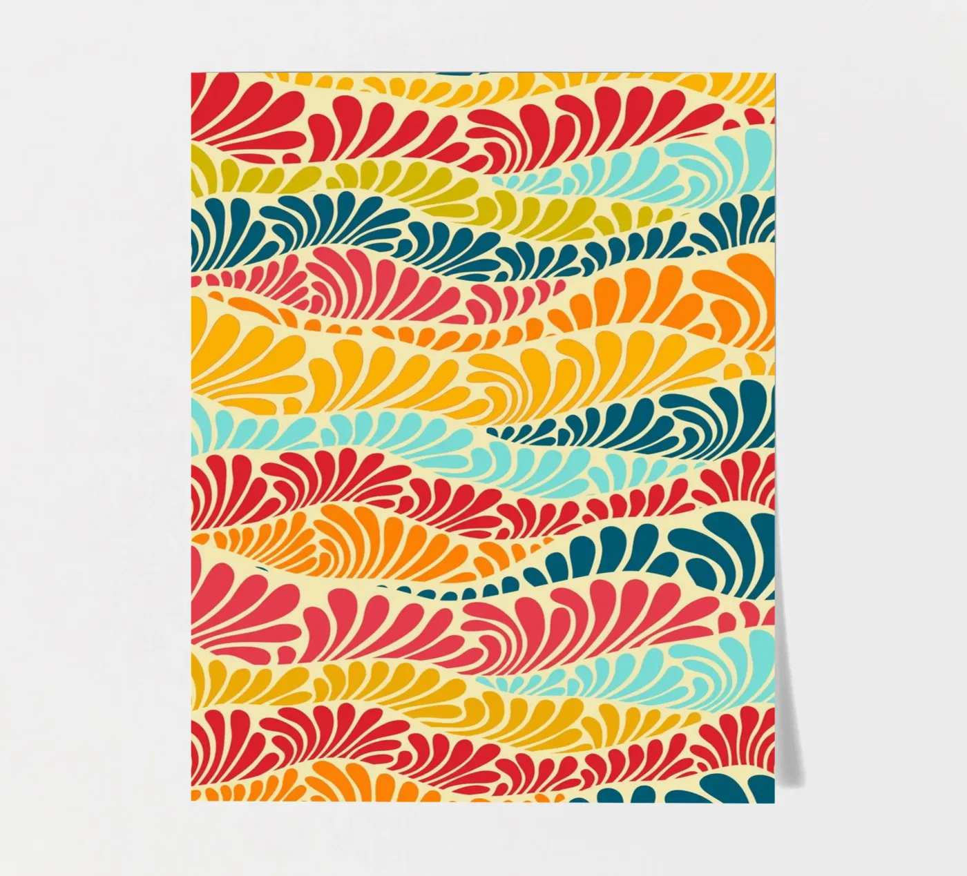 Leafy Mosaic sticker sheet by Kintsugi99