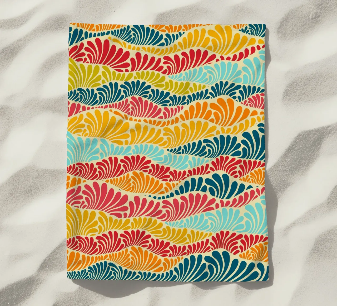 Mosaico di foglie telo mare da Kintsugi99