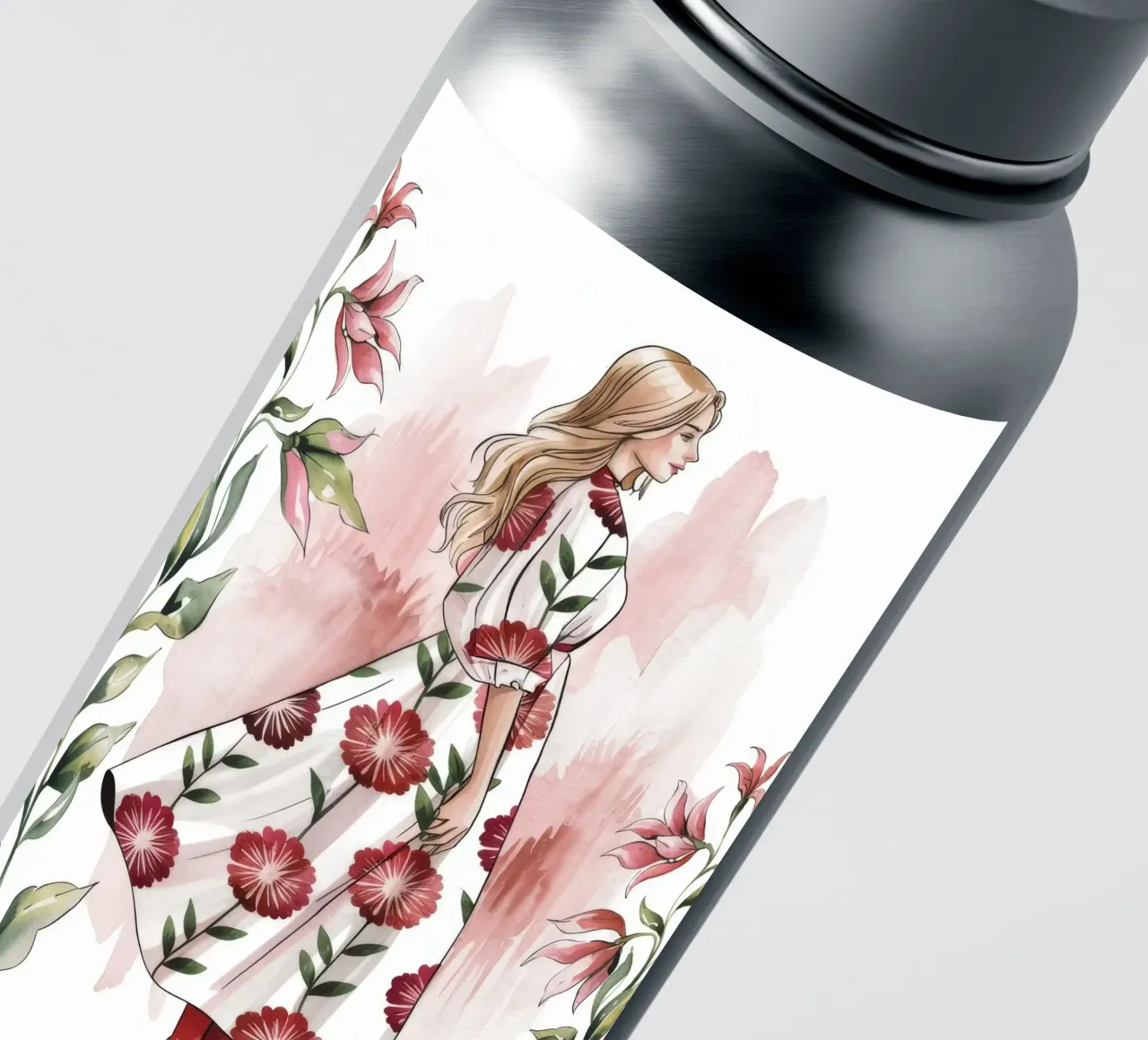 Elegant Floral Walk sticker by Silent Hue