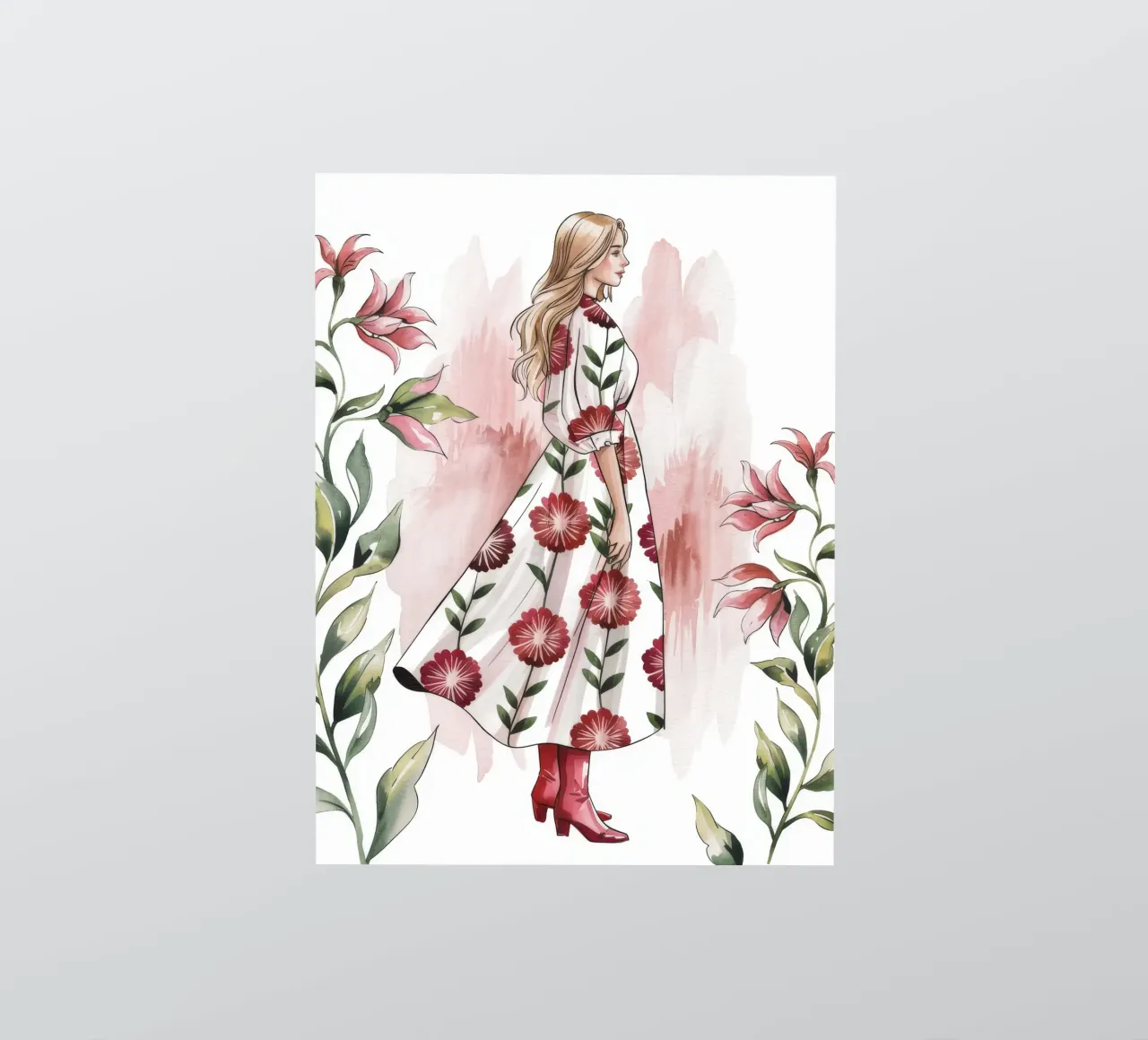 Elegant Floral Walk sticker by Silent Hue