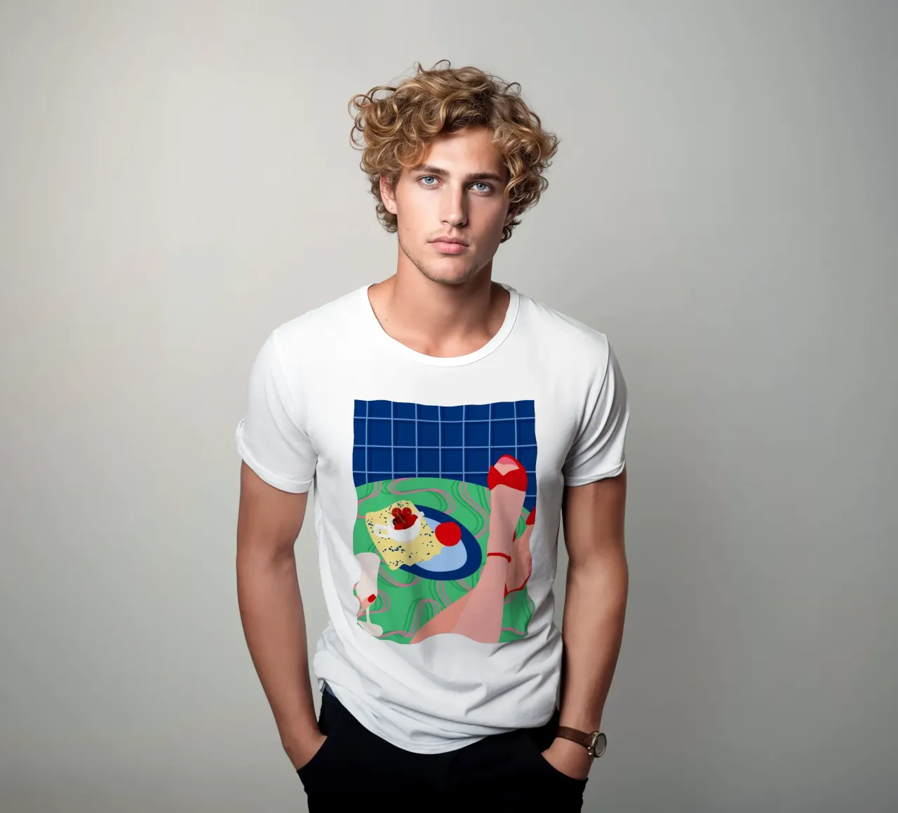 Rosso Sneak Peek t-shirt da Kintsugi99