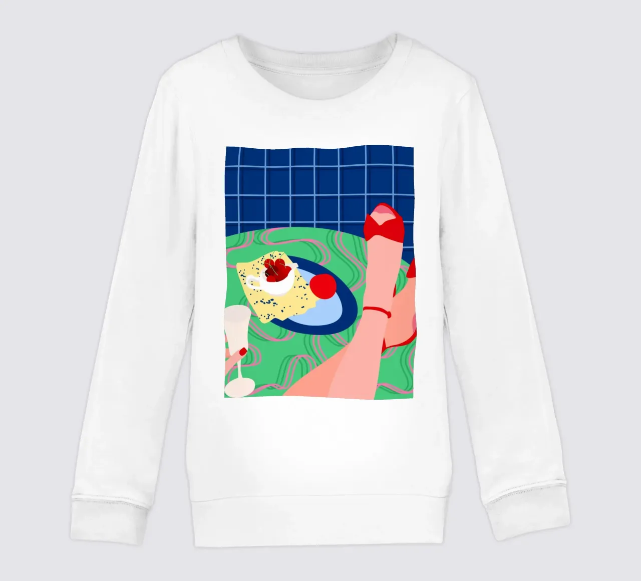Rosso Sneak Peek felpa bambino da Kintsugi99