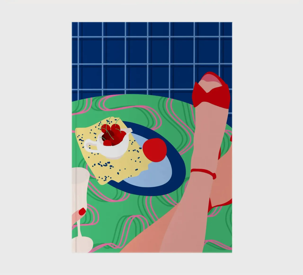 Red Sneak Peek notebook by Kintsugi99