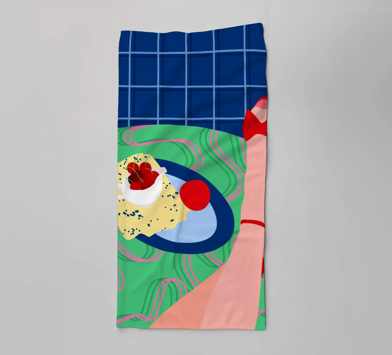 Rosso Sneak Peek asciugamano da bagno da Kintsugi99